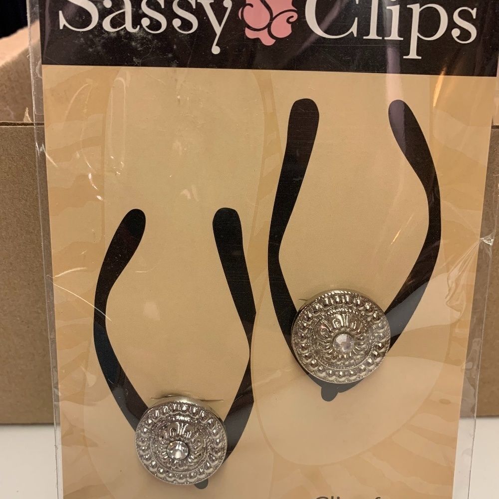 ‎Sassy Clips-Silver Circle